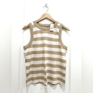 LOFT Women’s Sleeveless Striped Top 100% Cotton